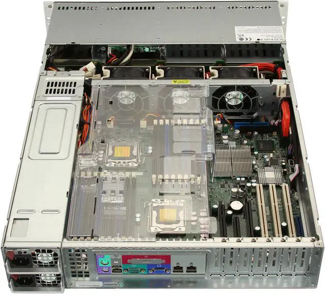 Alt view image 5 of 7 - SUPERMICRO SYS-6026T-NTR+ 2U Rackmount Server Barebone Intel 5520 Dual LGA 1366 Dual Intel Xeon 5600/5500 Series