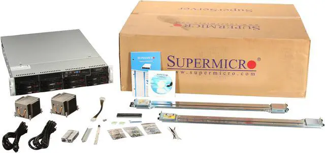 Alt view image 7 of 7 - SUPERMICRO SYS-6026T-NTR+ 2U Rackmount Server Barebone Intel 5520 Dual LGA 1366 Dual Intel Xeon 5600/5500 Series