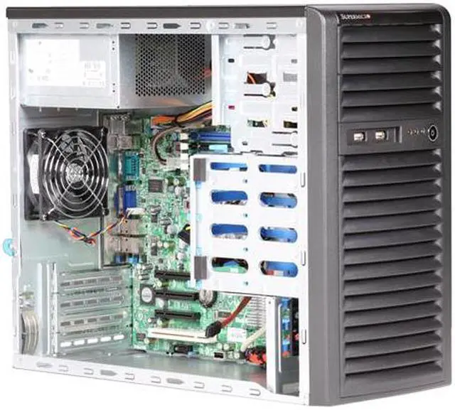 Alt view image 7 of 9 - SUPERMICRO SYS-5036I-I Mid-Tower Server Barebone Intel 3400 LGA 1156 Intel Xeon 3400 series/Core i3/Pentium G6950/Celeron G1101