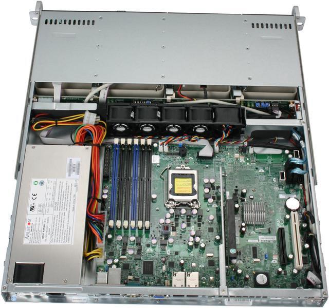 Alt view image 5 of 7 - SUPERMICRO SYS-5016I-MTF 1U Rackmount Server Barebone LGA 1156 Intel 3420 DDR3 1333/1066/800