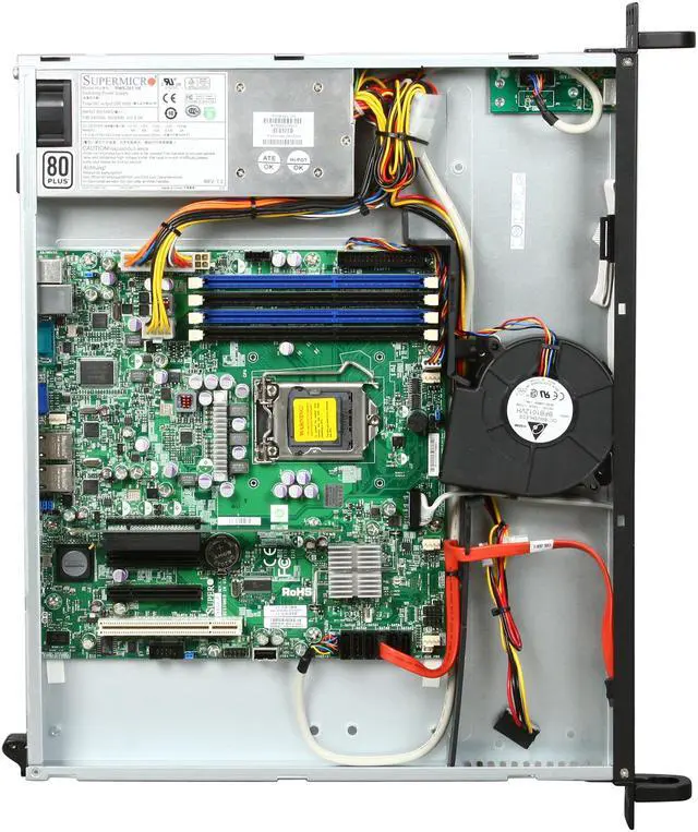 Alt view image 6 of 7 - SUPERMICRO SYS-5016I-MRF 1U Rackmount Server Barebone LGA 1156 Intel 3420 DDR3 1333/1066/800