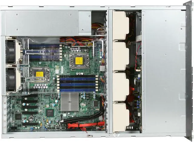 Alt view image 6 of 8 - SUPERMICRO SYS-6036T-TF 3U Server Barebone Intel 5520 Dual LGA 1366 Dual Intel Xeon 5600/5500 Series
