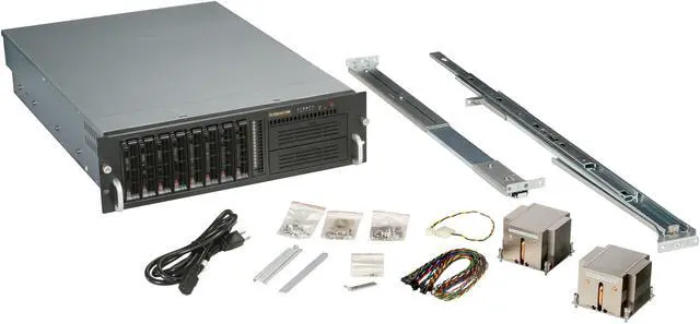 Alt view image 7 of 8 - SUPERMICRO SYS-6036T-TF 3U Server Barebone Intel 5520 Dual LGA 1366 Dual Intel Xeon 5600/5500 Series
