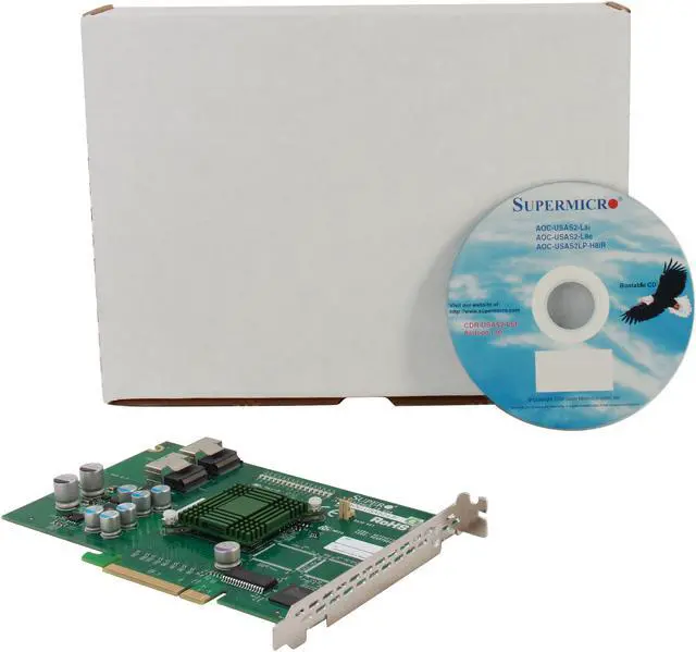 Alt view image 5 of 5 - SUPERMICRO AOC-USAS2-L8i PCI Express SATA / SAS Eight-Port Internal RAID Adapter