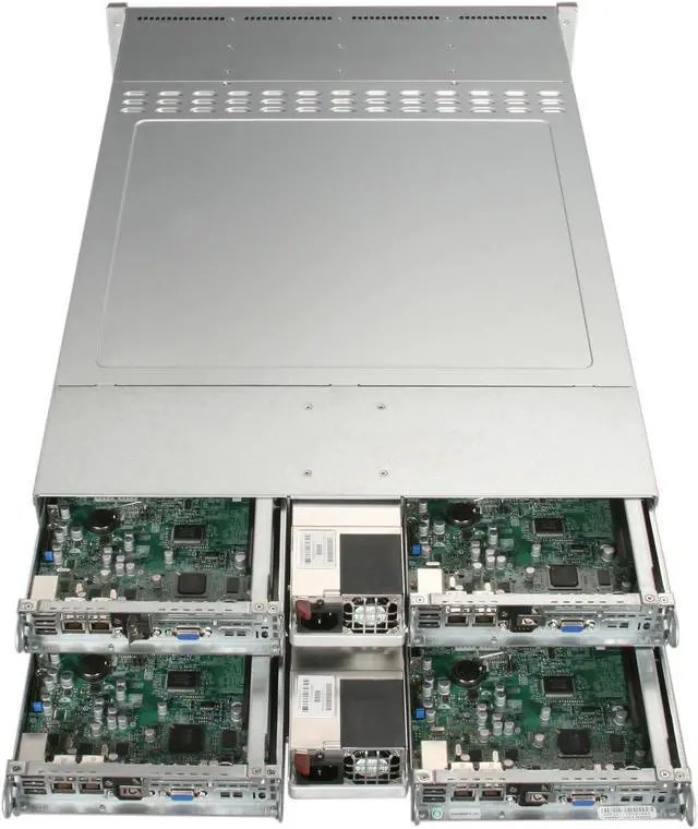 Alt view image 5 of 6 - SUPERMICRO SYS-5026Ti-BTRF 2U Rackmount LGA 1156 Intel Xeon X3400/L3400 series, Core i3 Pentium G6950, Celeron G1101 Intel 3420 3 x 3.5" SATA Hot-Swap Bays Server Barebone (Four hot-pluggable systems)