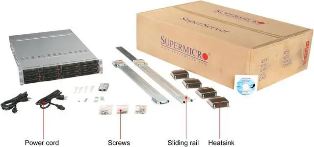 Alt view image 6 of 6 - SUPERMICRO SYS-5026Ti-BTRF 2U Rackmount LGA 1156 Intel Xeon X3400/L3400 series, Core i3 Pentium G6950, Celeron G1101 Intel 3420 3 x 3.5" SATA Hot-Swap Bays Server Barebone (Four hot-pluggable systems)