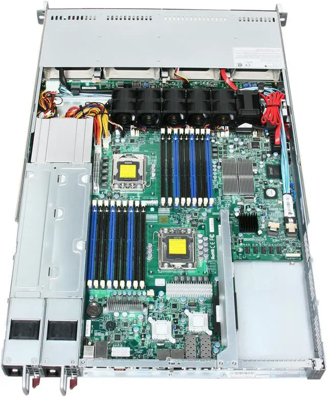 Alt view image 5 of 8 - SUPERMICRO SYS-6016T-6RFT+ 1U Rackmount Server Barebone Dual LGA 1366 Intel 5520 DDR3 1333/1066/800