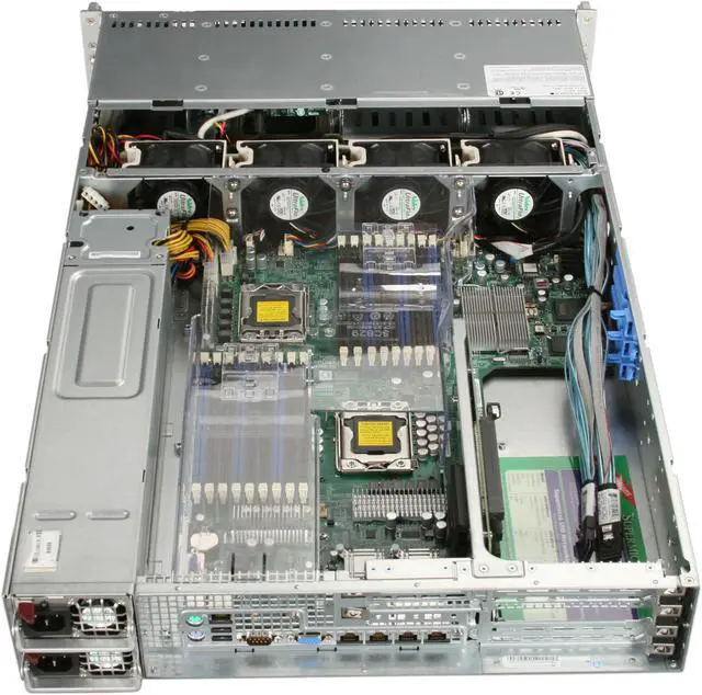Alt view image 5 of 7 - SUPERMICRO SYS-6026T-URF4+ 2U Rackmount Server Barebone Dual LGA 1366 Intel 5520 DDR3 1333/1066/800