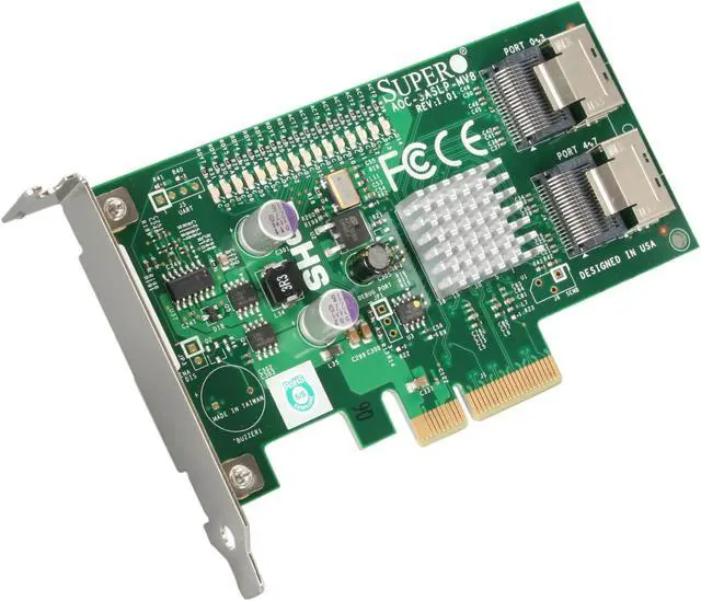 Main image of SUPERMICRO AOC-SASLP-MV8 PCI-Express x4 Low Profile SAS RAID Controller