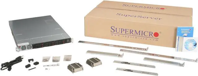 Alt view image 6 of 6 - SUPERMICRO SYS-1026GT-TF 1U Rackmount Server Barebone Dual LGA 1366 Intel 5520 DDR3 1333/1066/800