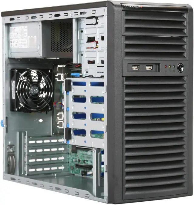 Alt view image 7 of 9 - SUPERMICRO SYS-5037C-I Pedestal Server Barebone LGA 1155 Intel C202 DDR3 1333/1066