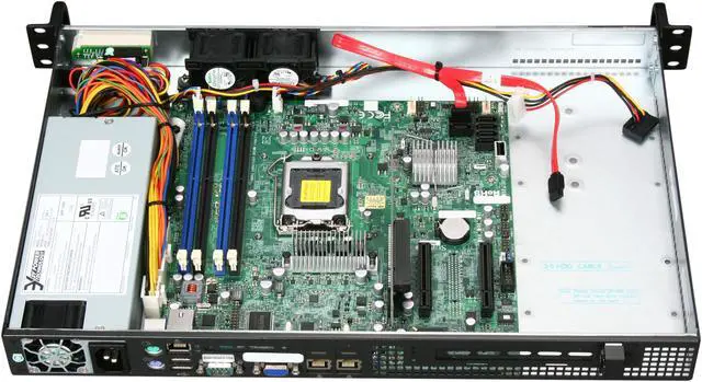 Alt view image 5 of 7 - SUPERMICRO SYS-5017C-LF 1U Rackmount Server Barebone LGA 1155 Intel C202 DDR3 1333/1066/800