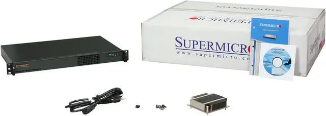 Alt view image 7 of 7 - SUPERMICRO SYS-5017C-LF 1U Rackmount Server Barebone LGA 1155 Intel C202 DDR3 1333/1066/800