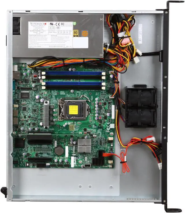 Alt view image 6 of 7 - SUPERMICRO SYS-5017C-MF 1U Rackmount Server Barebone LGA 1155 Intel C202 DDR3 1333/1066/800