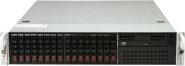 Alt view image 2 of 8 - SUPERMICRO SYS-2026T-6RFT+ 2U Rackmount Server Barebone Dual LGA 1366 Intel 5520 DDR3 1333/1066/800