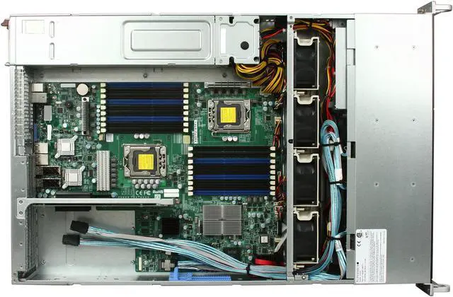 Alt view image 6 of 8 - SUPERMICRO SYS-2026T-6RFT+ 2U Rackmount Server Barebone Dual LGA 1366 Intel 5520 DDR3 1333/1066/800