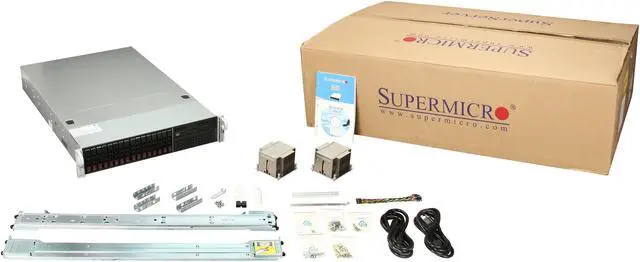 Alt view image 8 of 8 - SUPERMICRO SYS-2026T-6RFT+ 2U Rackmount Server Barebone Dual LGA 1366 Intel 5520 DDR3 1333/1066/800