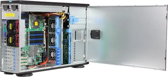 Alt view image 5 of 10 - SUPERMICRO SYS-7046T-NTR+ 4U Rackmountable / Tower Server Barebone Dual LGA 1366 Intel 5520 DDR3 1333/1066/800