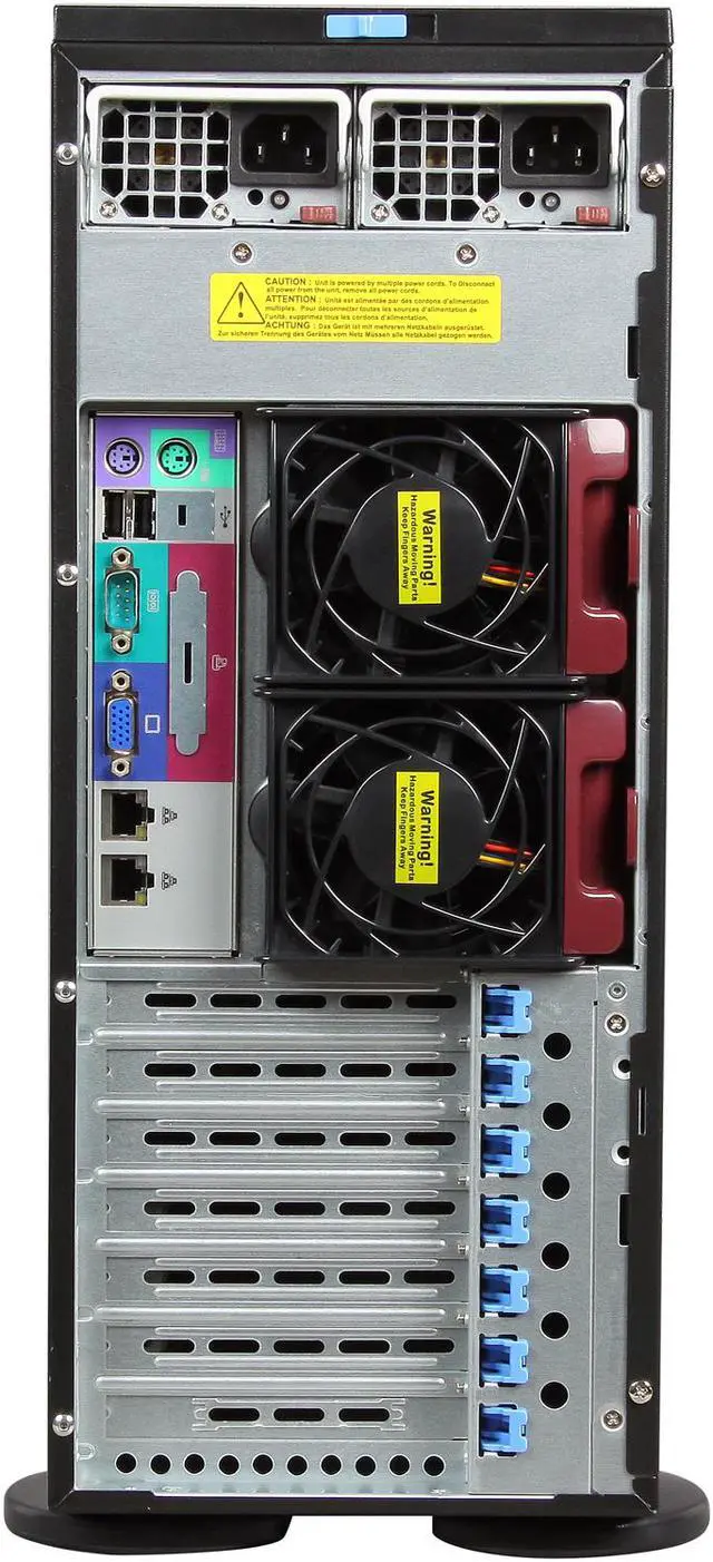 Alt view image 8 of 10 - SUPERMICRO SYS-7046T-NTR+ 4U Rackmountable / Tower Server Barebone Dual LGA 1366 Intel 5520 DDR3 1333/1066/800