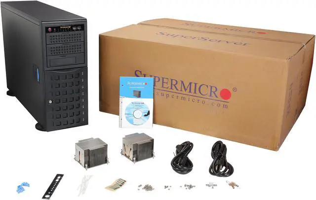 Alt view image 10 of 10 - SUPERMICRO SYS-7046T-NTR+ 4U Rackmountable / Tower Server Barebone Dual LGA 1366 Intel 5520 DDR3 1333/1066/800