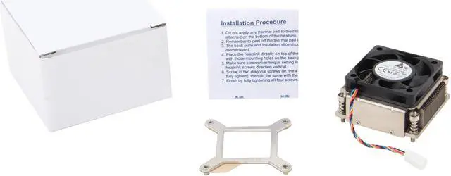 Alt view image 5 of 5 - SUPERMICRO SNK-C0054A4L Heatsink for Supermicro X9SCV-QV4/X9SCV-Q Motherboard Only