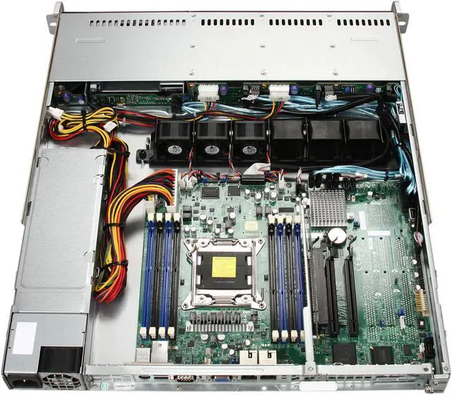 Alt view image 5 of 8 - SUPERMICRO SYS-1017R-MTF 1U Rackmount Server Barebone LGA 2011 Intel C602 DDR3 1600/1333/1066