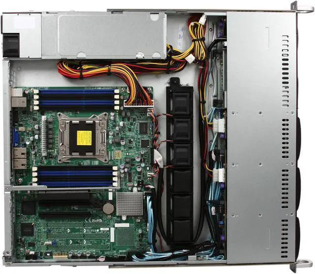 Alt view image 6 of 8 - SUPERMICRO SYS-1017R-MTF 1U Rackmount Server Barebone LGA 2011 Intel C602 DDR3 1600/1333/1066