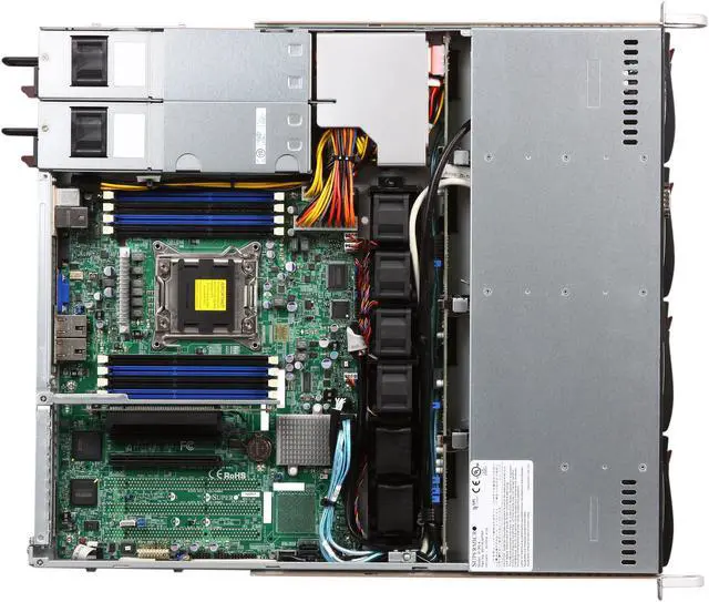 Alt view image 6 of 8 - SUPERMICRO SYS-5017R-MTRF 1U Rackmount Server Barebone LGA 2011 Intel C602 DDR3 1600/1333/1066