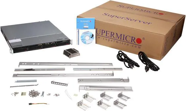 Alt view image 8 of 8 - SUPERMICRO SYS-5017R-MTRF 1U Rackmount Server Barebone LGA 2011 Intel C602 DDR3 1600/1333/1066