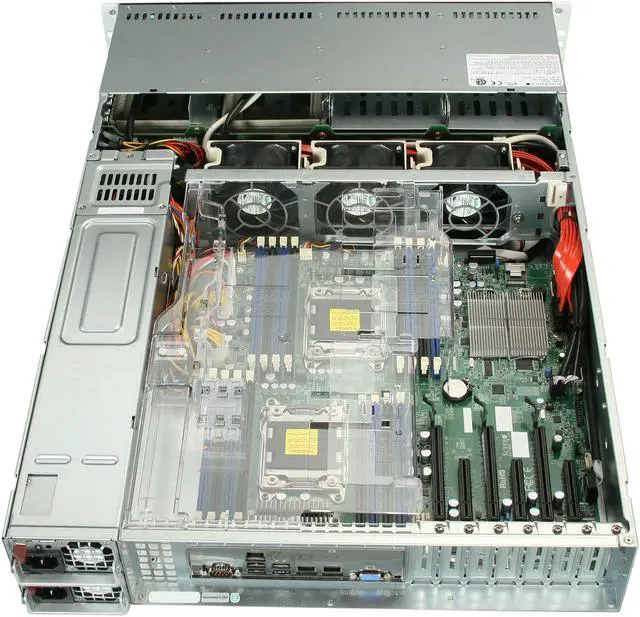 Alt view image 5 of 7 - SUPERMICRO SYS-6027R-TRF 2U Rackmount Server Barebone Dual LGA 2011 Intel C602 DDR3 1600 / 1333 / 1066 / 800