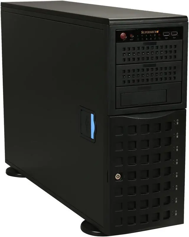 Alt view image 3 of 10 - SUPERMICRO SYS-7047R-TRF 4U Rackmountable / Tower Server Barebone Dual LGA 2011 Intel C602 DDR3 1600/1333/1066/800