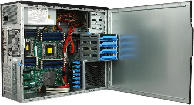Alt view image 5 of 9 - SUPERMICRO SYS-7037A-I Mid-Tower Server Barebone Dual LGA 2011 Intel C602 DDR3 1600/1333/1066/800