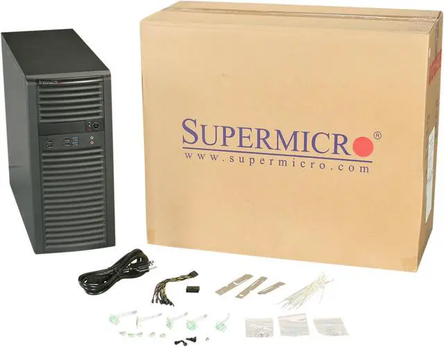 Alt view image 9 of 9 - SUPERMICRO SYS-7037A-I Mid-Tower Server Barebone Dual LGA 2011 Intel C602 DDR3 1600/1333/1066/800