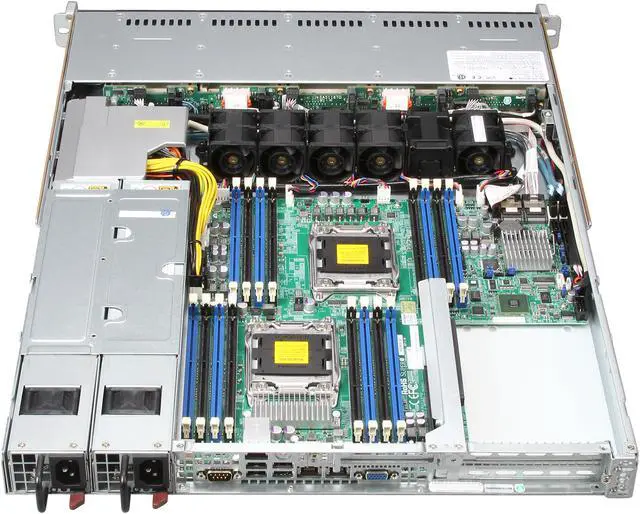 Alt view image 5 of 8 - SUPERMICRO SYS-1027R-N3RF 1U Rackmount Server Barebone Dual LGA 2011 Intel C606 DDR3 1600/1333/1066/800