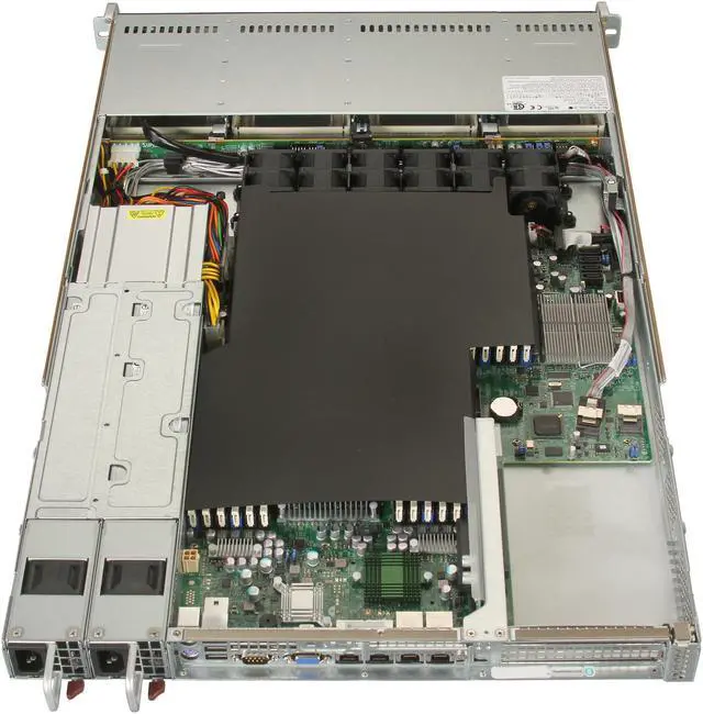 Alt view image 5 of 7 - SUPERMICRO SYS-6017R-N3RF4+ 1U Rackmount Server Barebone Dual LGA 2011 Intel C606 DDR3 1600/1333/1066/800