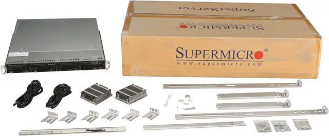 Alt view image 7 of 7 - SUPERMICRO SYS-6017R-N3RF4+ 1U Rackmount Server Barebone Dual LGA 2011 Intel C606 DDR3 1600/1333/1066/800