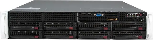Alt view image 2 of 8 - SUPERMICRO SYS-6027R-3RF4+ 2U Rackmount Server Barebone Dual LGA 2011 Intel C606 DDR3 1600/1333/1066/800