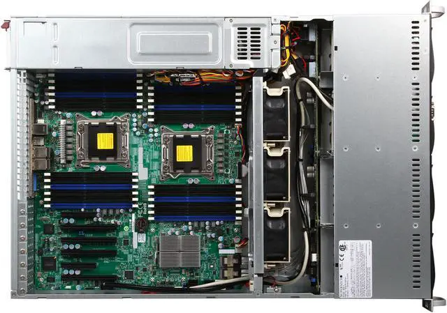 Alt view image 6 of 8 - SUPERMICRO SYS-6027R-3RF4+ 2U Rackmount Server Barebone Dual LGA 2011 Intel C606 DDR3 1600/1333/1066/800