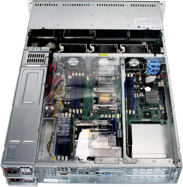 Alt view image 5 of 7 - SUPERMICRO SYS-6027R-N3RF 2U Rackmount Server Barebone Dual LGA 2011 Intel C606 DDR3 1600/1333/1066/800