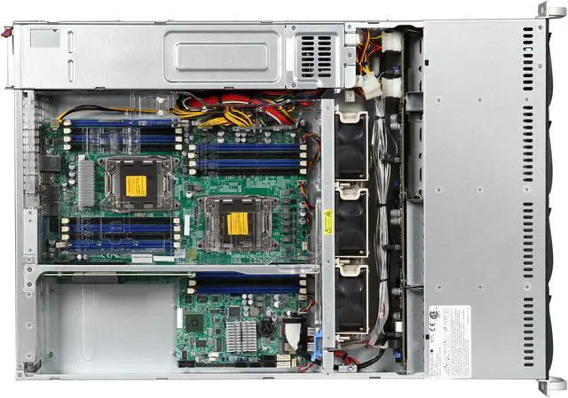 Alt view image 6 of 7 - SUPERMICRO SYS-6027R-N3RF 2U Rackmount Server Barebone Dual LGA 2011 Intel C606 DDR3 1600/1333/1066/800