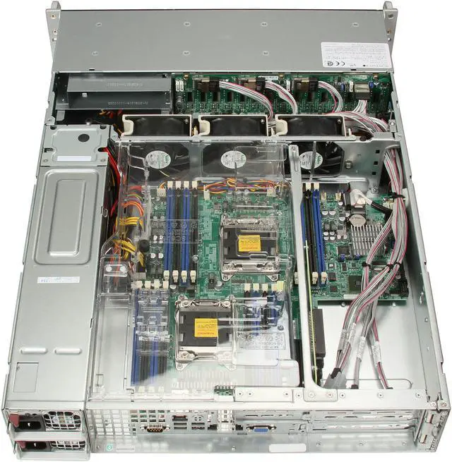 Alt view image 5 of 8 - SUPERMICRO SYS-2027R-WRF 2U Rackmount Server Barebone Dual LGA 2011 Intel C602 DDR3 1600/1333/1066/800