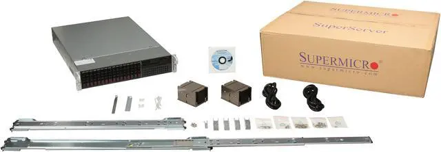 Alt view image 8 of 8 - SUPERMICRO SYS-2027R-WRF 2U Rackmount Server Barebone Dual LGA 2011 Intel C602 DDR3 1600/1333/1066/800