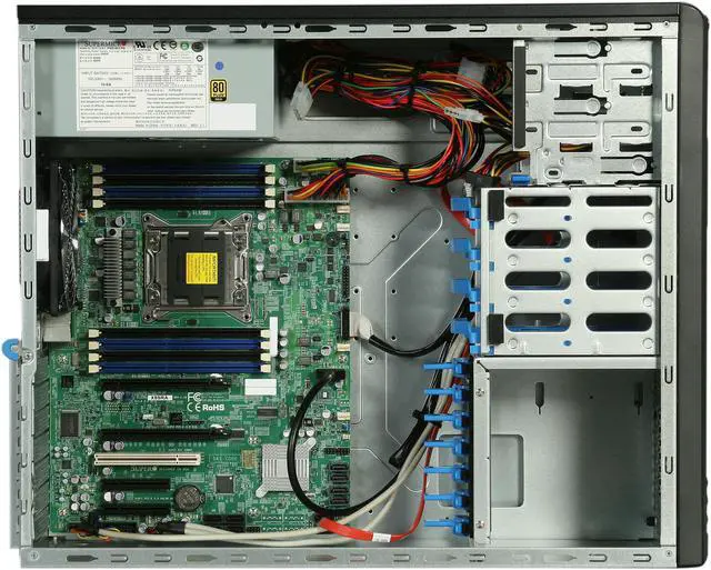 Alt view image 6 of 9 - SUPERMICRO SYS-5037A-i Mid-Tower Server Barebone LGA 2011 Intel C602 1866 / 1600 / 1333 / 1066 MHz ECC DDR3 SDRAM 72-bit, 240-pin gold-plated DIMMs