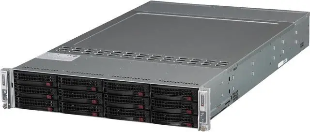 Main image of SUPERMICRO SYS-6027TR-DTRF+ 2U Rackmount Server Barebone (Two Nodes) Dual LGA 2011 (Per Node) Intel C602 DDR3 1600/1333/1066/800