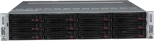 Alt view image 2 of 7 - SUPERMICRO SYS-6027TR-DTRF+ 2U Rackmount Server Barebone (Two Nodes) Dual LGA 2011 (Per Node) Intel C602 DDR3 1600/1333/1066/800