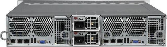 Alt view image 4 of 7 - SUPERMICRO SYS-6027TR-DTRF+ 2U Rackmount Server Barebone (Two Nodes) Dual LGA 2011 (Per Node) Intel C602 DDR3 1600/1333/1066/800
