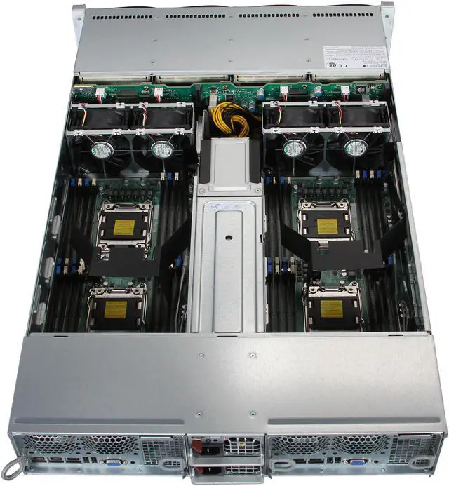 Alt view image 5 of 7 - SUPERMICRO SYS-6027TR-DTRF+ 2U Rackmount Server Barebone (Two Nodes) Dual LGA 2011 (Per Node) Intel C602 DDR3 1600/1333/1066/800