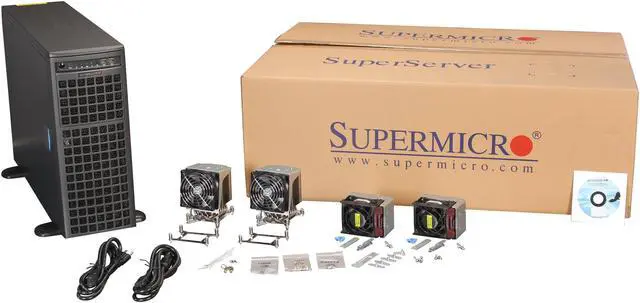 Alt view image 9 of 9 - SUPERMICRO SYS-7047GR-TPRF 4U Rackmountable / Tower Server Barebone Dual LGA 2011 Intel C602 DDR3 1333/1066/800