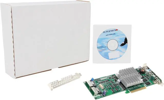 Alt view image 6 of 6 - SUPERMICRO AOC-USASLP-S8iR PCI Express Low Profile SATA / SAS Controller Card