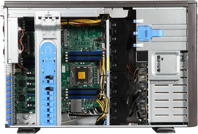 Alt view image 6 of 9 - SUPERMICRO SYS-7047AX-TRF 4U Rackmountable / Tower Server Barebone Dual LGA 2011 Intel C602 DDR3 1600/1333/1066/800